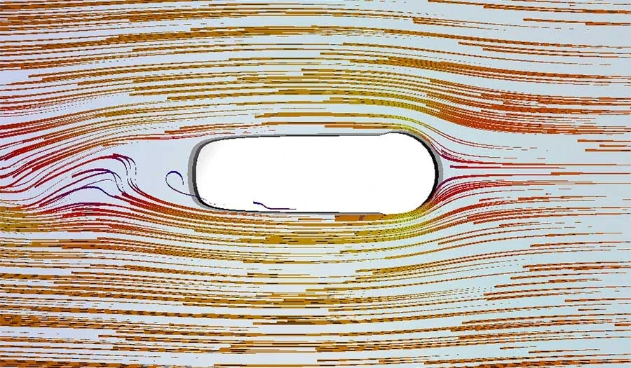 Ukázka CAD vizualizace: aerodynamika ráfků