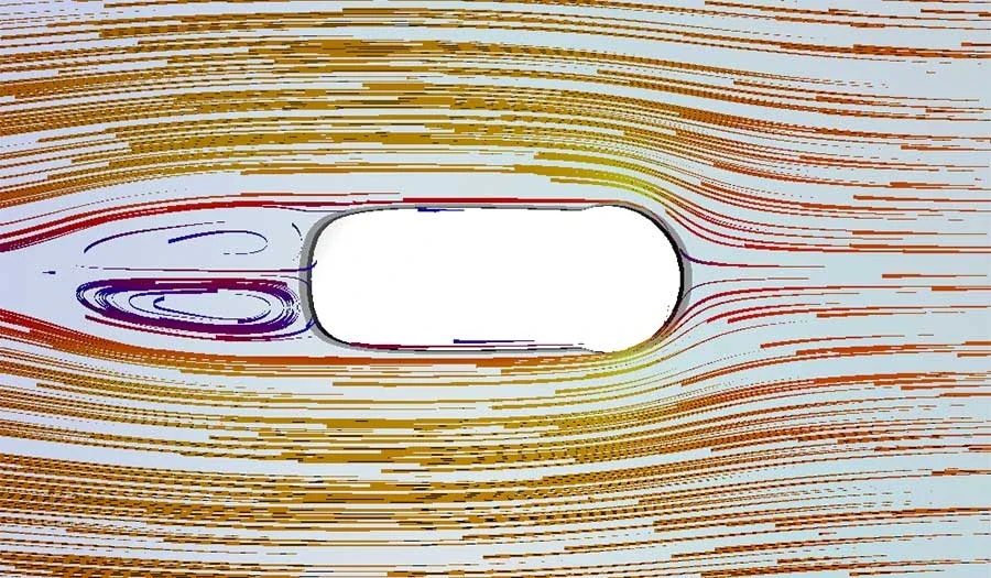 Ukázka CAD vizualizace: aerodynamika ráfků